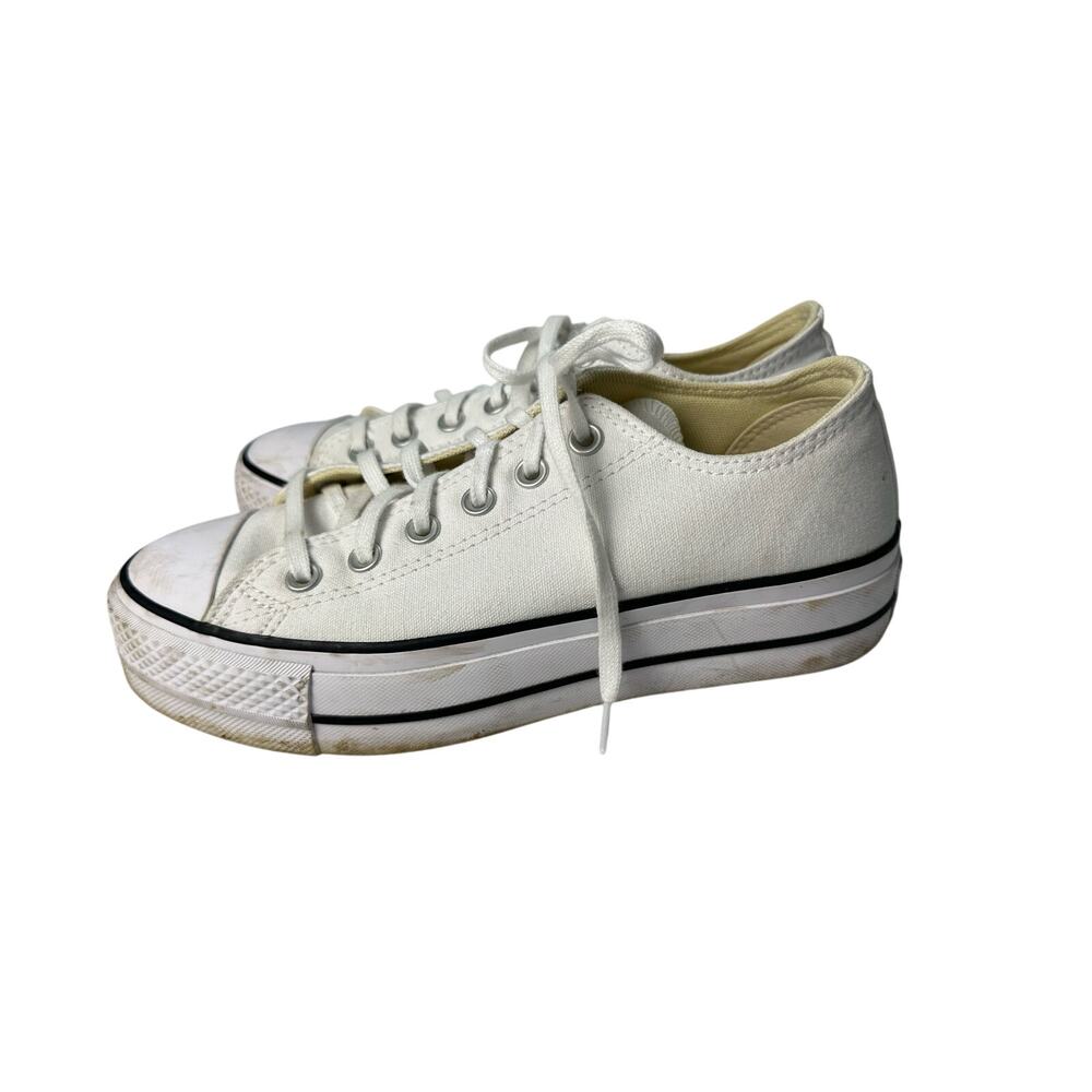 Converse Chuck Taylor All Star Lift Women 8 White Good Platform Sneaker 560251F‎